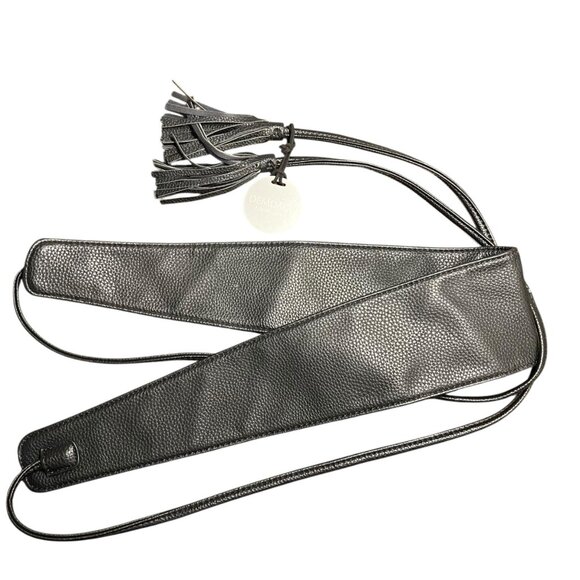 Faux Leather Whimsigoth Thick Waist Belt Fringe Tassel Witchy Goth for Styling - Picture 1 of 6